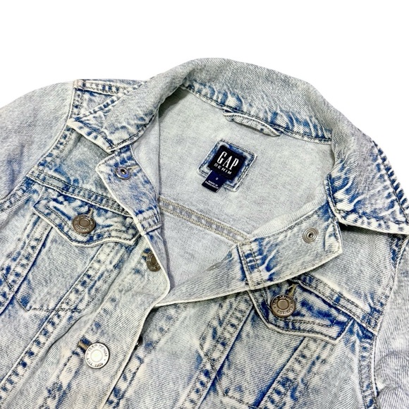 Gap Girls Denim Light Blue Jean Jacket Size S (7/8) Excellent Condition - Picture 3 of 6